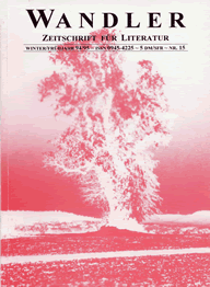 Wandler Zeitschrift f&uuml;r Literatur No 15